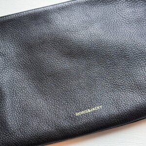 Doris & Jacky Goatskin Leather Clutch